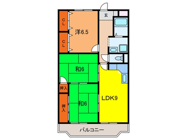 グリ－ンヒル３の物件間取画像